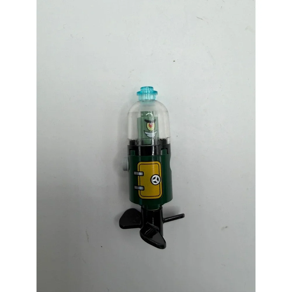 LEGO SpongeBob SquarePants Plankton Minifigure with Green Submarine 3827 3833